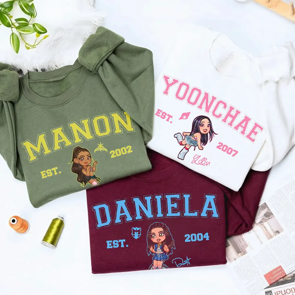 Women's Cotton Pullover, Eyekon Bias Sweatshirt, Kpop Girl Group Concert Outfit, Fan Gift, Everyday Wear Trendy Merch