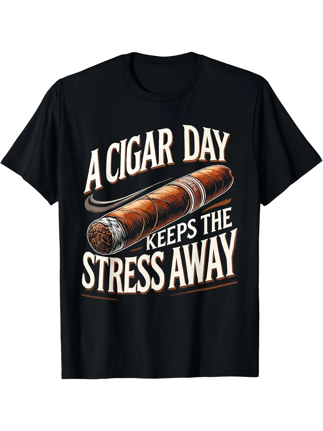 Smoking Cigar Smoke A Cigar A Day T-Shirt 2026 The Perfect Carnival Gift for Boyfriend Dad Oversized