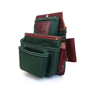Green 4-Pouch Fastener Tool Organizer Bag (Model 8062) with Storage and Zipper Compartments, Storage Pouch, Zipper Pouches