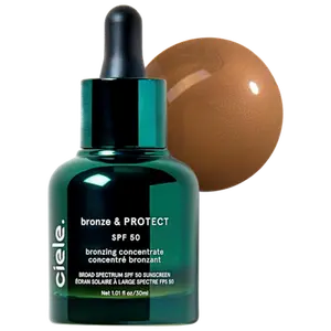 ciele  bronze & PROTECT SPF 50+ bronzing concentrate+ clear