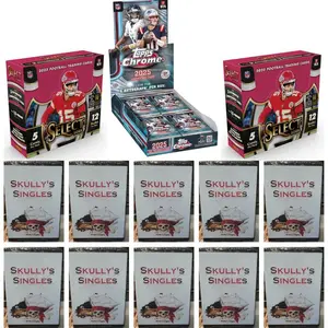 BREAK 1205 4/22: (1) 2025 Topps Chrome Football Hobby, (2) 2025 Select Football Hobby & (10) Skully Singles Sport Card Repack Pick Your Team Break