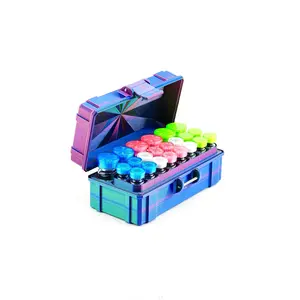Mixed Vial Case | 16-Slot 3 ml Vial Case & 6-Slot 10 ml Vial Case Slots | Organizer for GLP-1, Peptides, Research