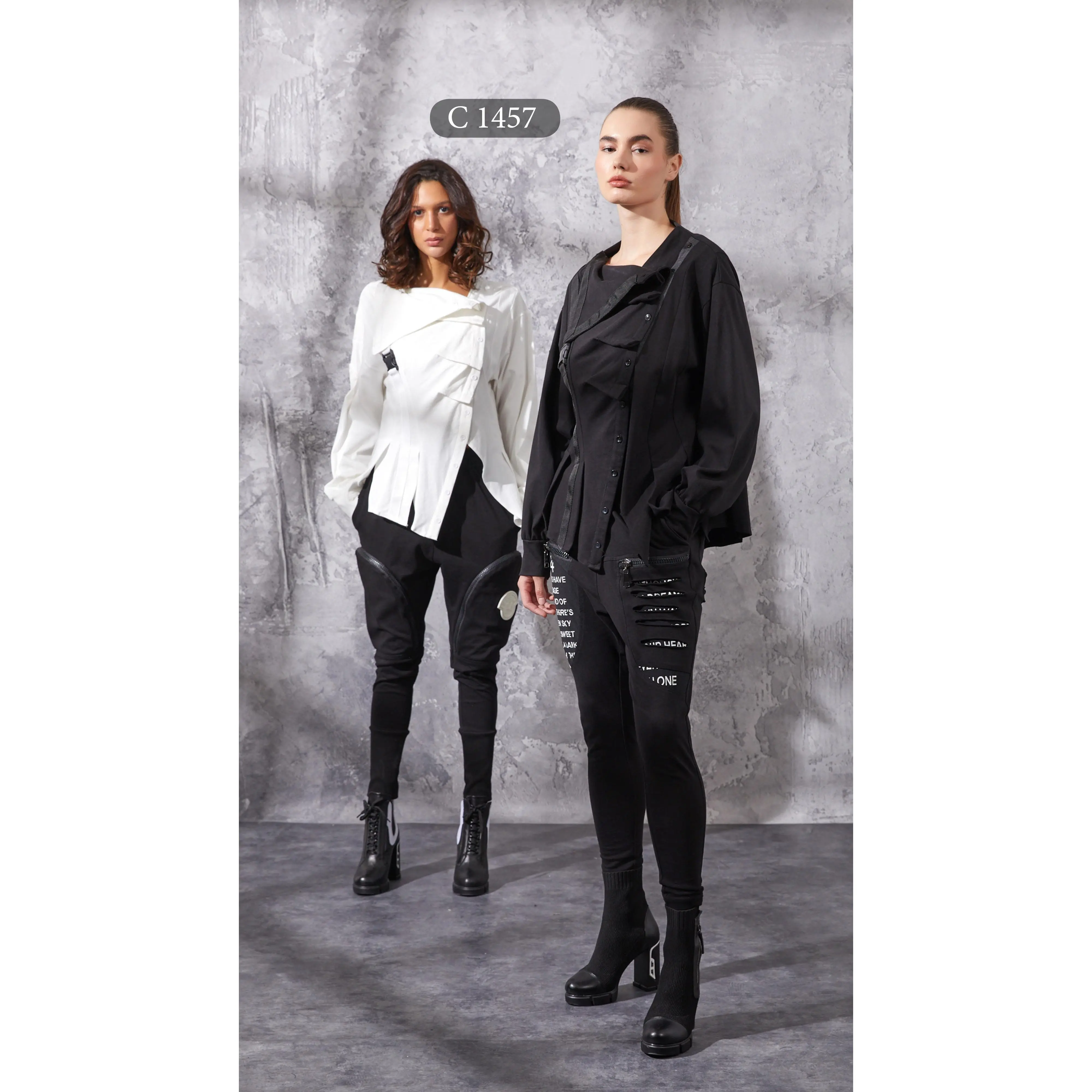H-4 1457 Women Woven Shirt