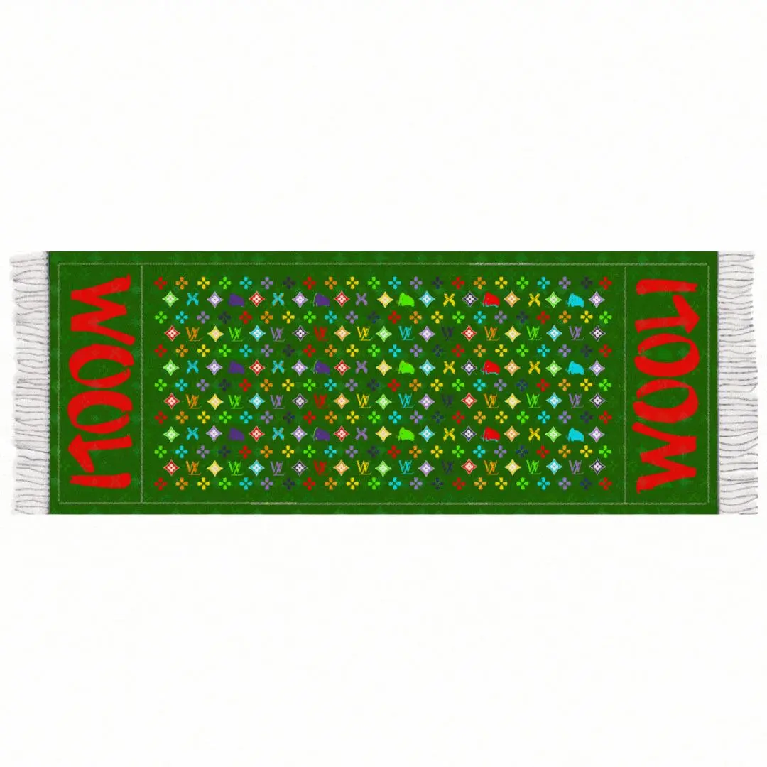FESTIVE MONOGRAM VIP - REVERSIBLE PASHMINA