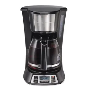 Hamilton Beach 6054551 12 Cups Coffee Maker, Black & Silver
