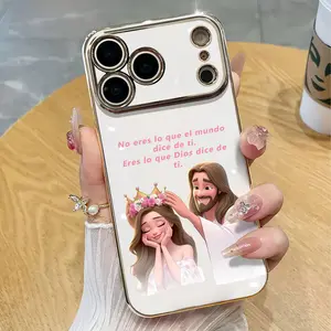 NganGee Faith-Inspired Phone Case, Jesus Crown & 'You Are What God Says' Design, Multi-Model Cover with Protection, Mobile Phone Accessory Fits iPhone 17,16,15,14,13,12,11 PRO PLUS MAX #YGSS6DDDKYS11