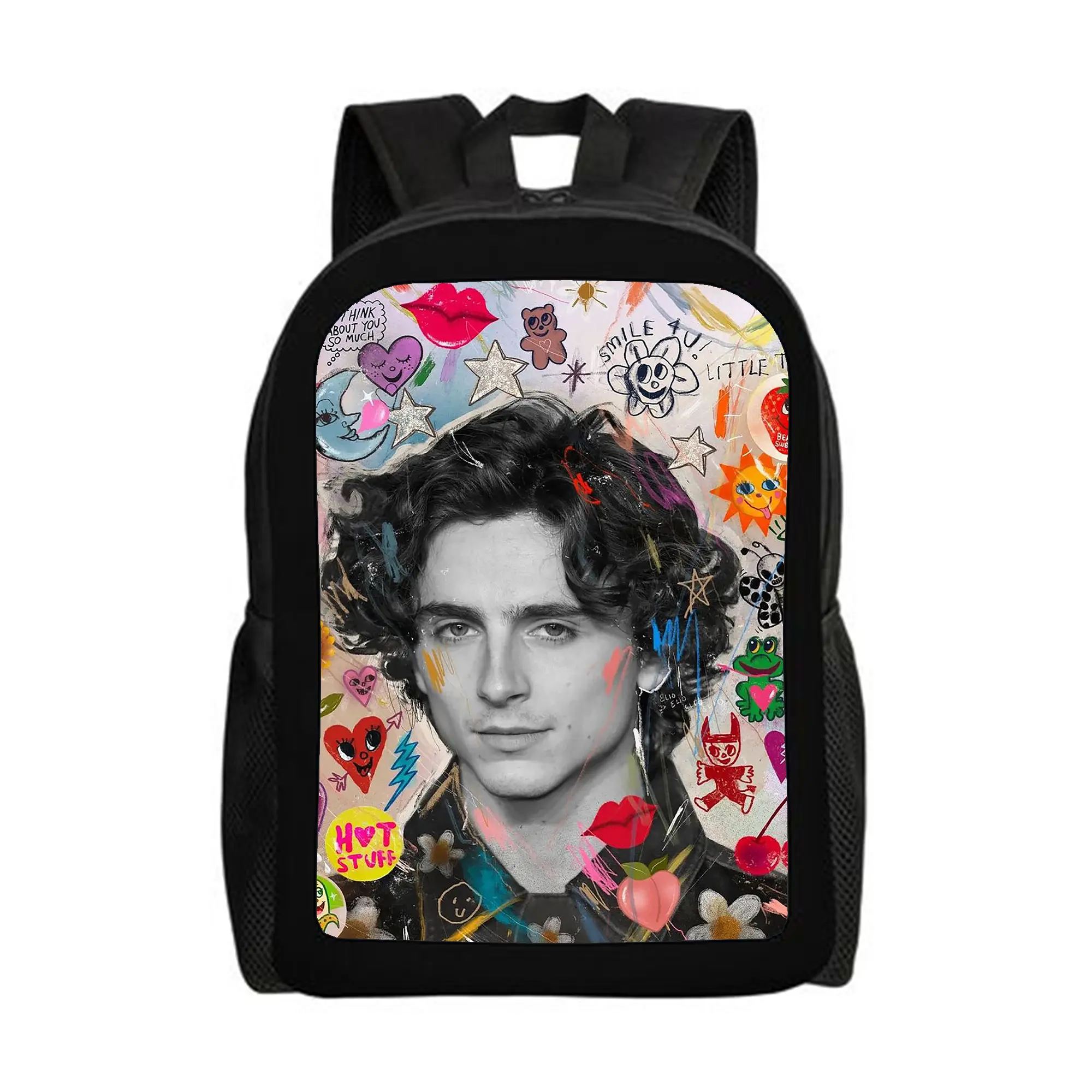 Timothée-Chalamet-Backpacks for Girls, Cute School Backpack, Aesthetic Bookbag for Teens, Lightweight Classic Backpack for Travel, Work, Picnic A-4