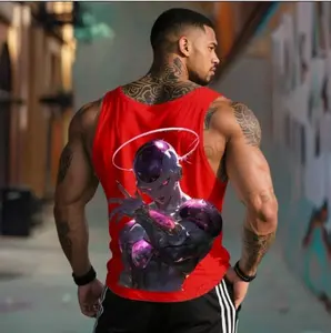 Anime Dragon Ball Z Tank Top – Sleeveless Workout Shirt for Fitness, Strength, and Bodybuilding Enthusiasts