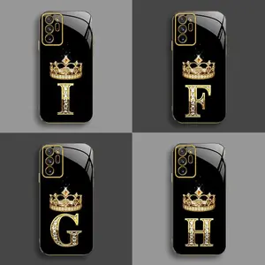Suitable for [Galaxy Note20 Ultra 5g] New high-end crown electroplated gold edge mobile phone case new business simple explosion-proof mobile phone case affordable anti-fall anti-fingerprint-888