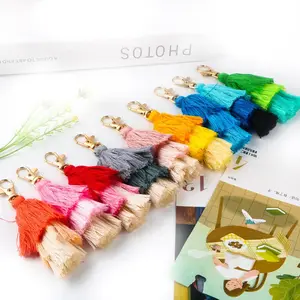 Tassel Kit, 5 Counts/set Multipurpose Three-layer Tassel, DIY Jewelry Making Kit for Keychain Phone Strap Pendant Accessories