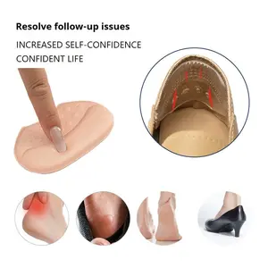 3 Pairs Adjustable Shoe Insoles, Anti-Slip Heel Cushions, Comfortable Buffering Inserts, Unisex Fit for Oversized Shoes