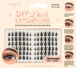 Amor DIY # 1 Lash Extension - Lightweight Eyelash Extension for Makeup Application - Easy to Use and Manage