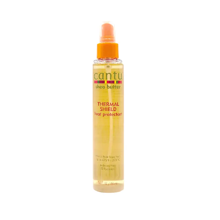 Cantu Shea Butter Thermal Shield Heat Protectant Curl Cream, 5.1 oz Unisex Lightweight Haircare Product - Anti-Frizz Leave-In Treatment, Curl-Defining Leave-In Treatment, Anti-Frizz Leave-In Treatments