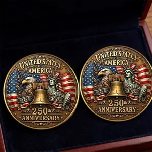 USA 250th Anniversary Commemorative Coin 1776–2026 – Patriotic Eagle American Freedom Independence Celebration Collectible
