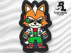 Fox McCloud Embroidered Sew-On Patch