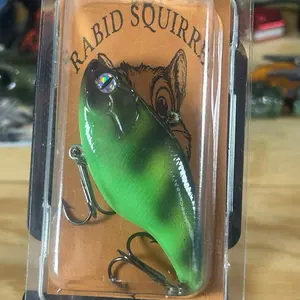 Rabbit Squirrel Hand-painted Custom Fishing Lure for Bass Pike Aggressive Strikes Durable Clear Coat Ships Fast from the USA