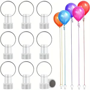 10-Pack Ball Weight Blocks for Wedding Birthday Party Balloons, Anti-Flyaway Heavy Objects Set, Multi-Use Balloon Party Supplies (balloons Not Included)