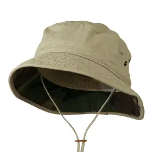Big Size Camouflaged Brim Cotton Washed Bucket Hat bucket  hats bucket hat