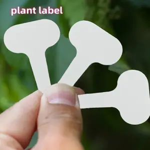 100pcs Durable T-Shape Garden Tags, Waterproof Plastic Plant Markers for Indoor & Outdoor Gardens, Rustproof Reusable Labels