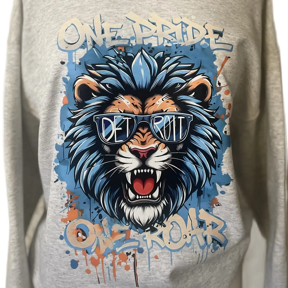 Detroit Lions One Pride One Roar Unisex Crewneck - Men's Hoodie - Menswear