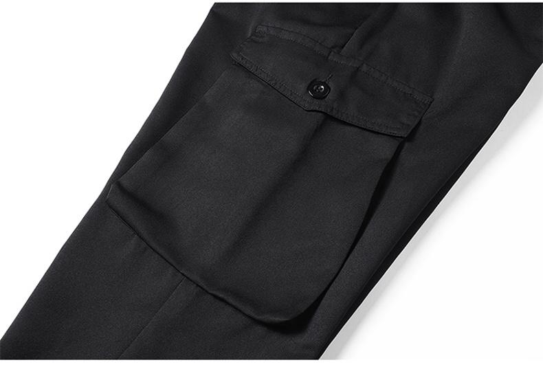 Men's Heavyweight Pants Compatible with Leggings - Workwear Trousers, Multi-Pocket Outdoor Pants with Belt Loop Closure and No Zipper, Suitable for Winter (Solid Color) - Machine Washable