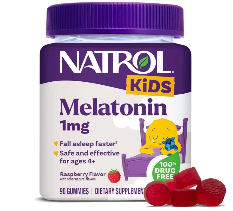 Natrol Kids Melatonin 1mg, for Restful Sleep, 90 Raspberry-Flavored Gummies Natrol Kids Melatonin 1mg, for Restful Sleep, 90 Raspberry-Flavored Gummies