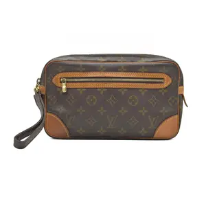 Pre-owned Louis Vuitton canvas Small Leather Goods $690 Monogram Marly Dragonne GM Clutch Bag