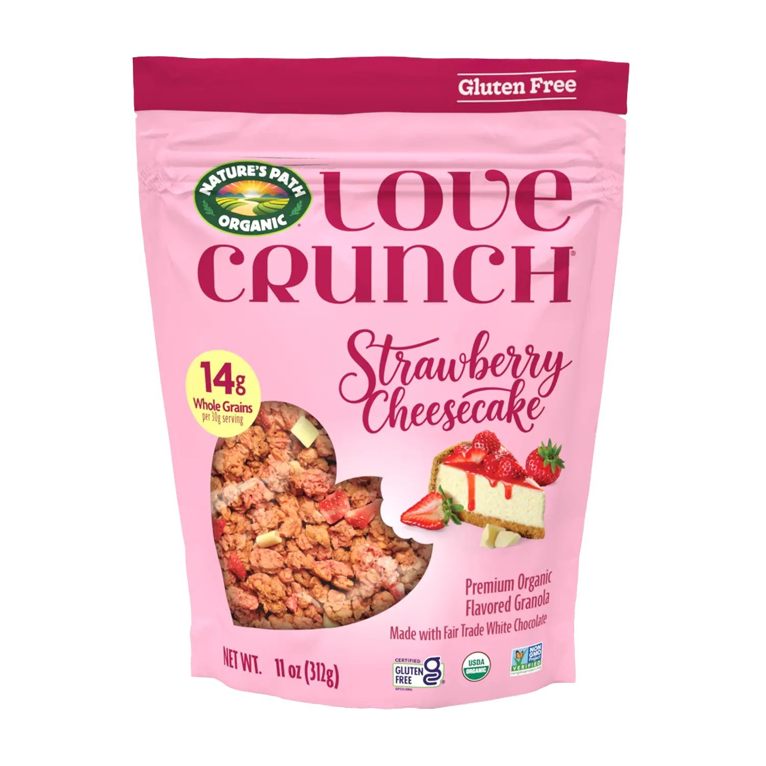 Love Crunch Organic Strawberry Cheesecake Gluten Free Granola