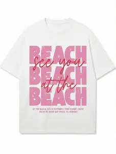 See You At The Beach Graphic Tee Viral Summer Aesthetic T Shirt for Men Women Unisex Beach Shirt Soft Breathable Cotton Top Classic White Midnight Black Casual Streetwear Outfit Trendy Summer Vacation Surf Vibes Gift Idea Must Have Tee