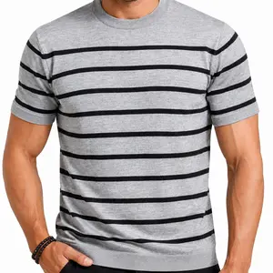 2026 #SummerVibes New Spring and Autumn Fashion Trendy Elegant Exquisite Street Commuting Simple Style Comfortable Daily Outdoor Unisex Viscose Polyester Casual Pullover Short-Sleeve Knitted Sweater