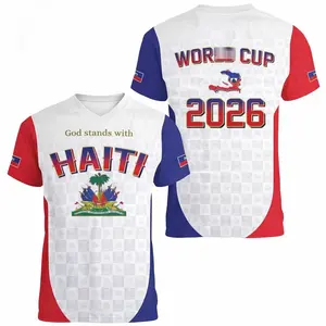 WC 2026 Haiti National Team Inspired Soccer Jersey, Haiti Flag Graphic Football Shirt, Caribbean Soccer Supporter Jersey, Retro Haiti Fan Tee, Haiti Pride Streetwear Jersey, Minimalist Football Graphic Shirt, WC 2026 Supporter Soccer Jersey