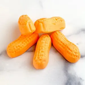 Circus Peanuts - Unique Fat Free Candy in Orange Peanut Shape - 10 oz- No Warranty - Country of Origin: USA - Snack