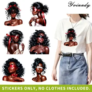 6-Piece Black Magic and Energy Themed DTF Heat Transfer Stickers - Washable Heat Transfer Vinyl Patches for DIY Clothing, T-Shirts, Backpacks, Pillows - Polyurethane Themed Design Decals - DIY Material