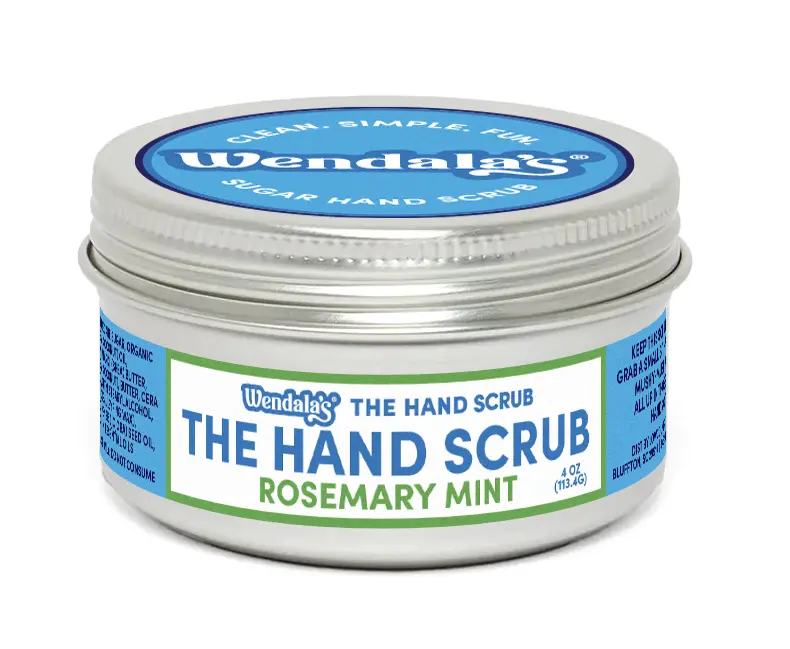 Wendala's Sugar Hand Scrub -Rosemary Mint- Moisturizing, Exfoliating Scrub