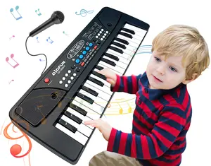 Kids Piano Keyboard, 37 Key Portable Electronic Piano for Kids Ages 3-6, Keyboard with Microphone Musical Toy Birthday Educational Xmas Gift Toys for 3 4 5 6 Year Old Boys Girls