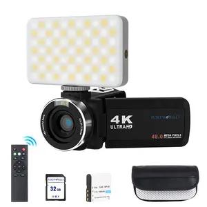 4K 48MP 18X Zoom Digital Photography Camera, Digital Camera with Battery & 32GB SD Card, Supporting Remote Control, WiFi, HDMI Function
