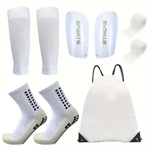 5-Piece Soccer Gear Set – Includes Shin Guards, Soccer Socks, Sports Bandages & Carry Bag – Best Shin Protection for Soccer Training & Matches Football Equipment Football Accessories mitre ball soccer stuff