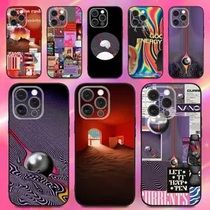 Tame Impala Psychedelic Art Phone Case For iPhone 16,15,14,13,12,11,Pro,Max,Plus,X,XS,XR,SE,8,7,Mini,Soft Silicone Black Case