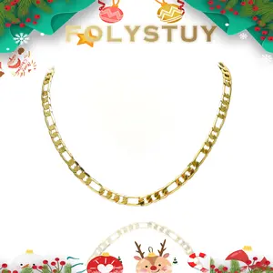 [8mm-23.6inches Figaro Necklace]【FOLYSTUY (Y143)】Figaro Necklace Unisex M Clasp Chain & Link Elegant Design for Men and Women