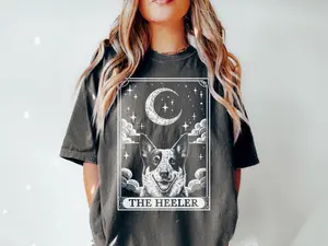 Blue Heeler Mama Shirt, Tarot Card Blue Heeler Shirt, Heeler Australian Cattle Dog Lover Gift