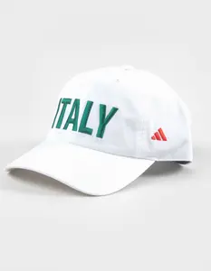 ADIDAS  Mens Italy Ultimate Strapback Hat, White Combo