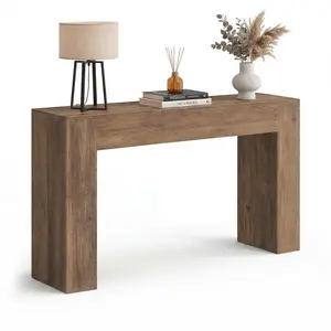 VASAGLE Long Entryway Console Table, Thick Tabletop, Farmhouse Style, for Hallway, Behind the Couch, Living Room, Foyer, Easy Assembly