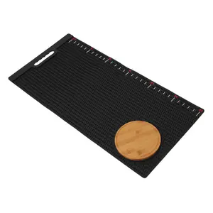 Kylebooker Fish Fillet Mat with Fish Cutting Board, Extra Large 33"x15.75", Non-Slip Fish Cleaning Mat with Measuring Scale, Portable Rollable Fish Fillet Board