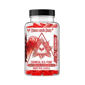 Chaos & Pain  Chemical N.O - Pump -120 Caps , Ultimate Nitric OXide Boosting Support Agent, Boost N.O Levels
