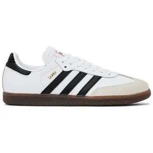 Adidas Originals Men's White Samba Indoor Sneakers, IH6001