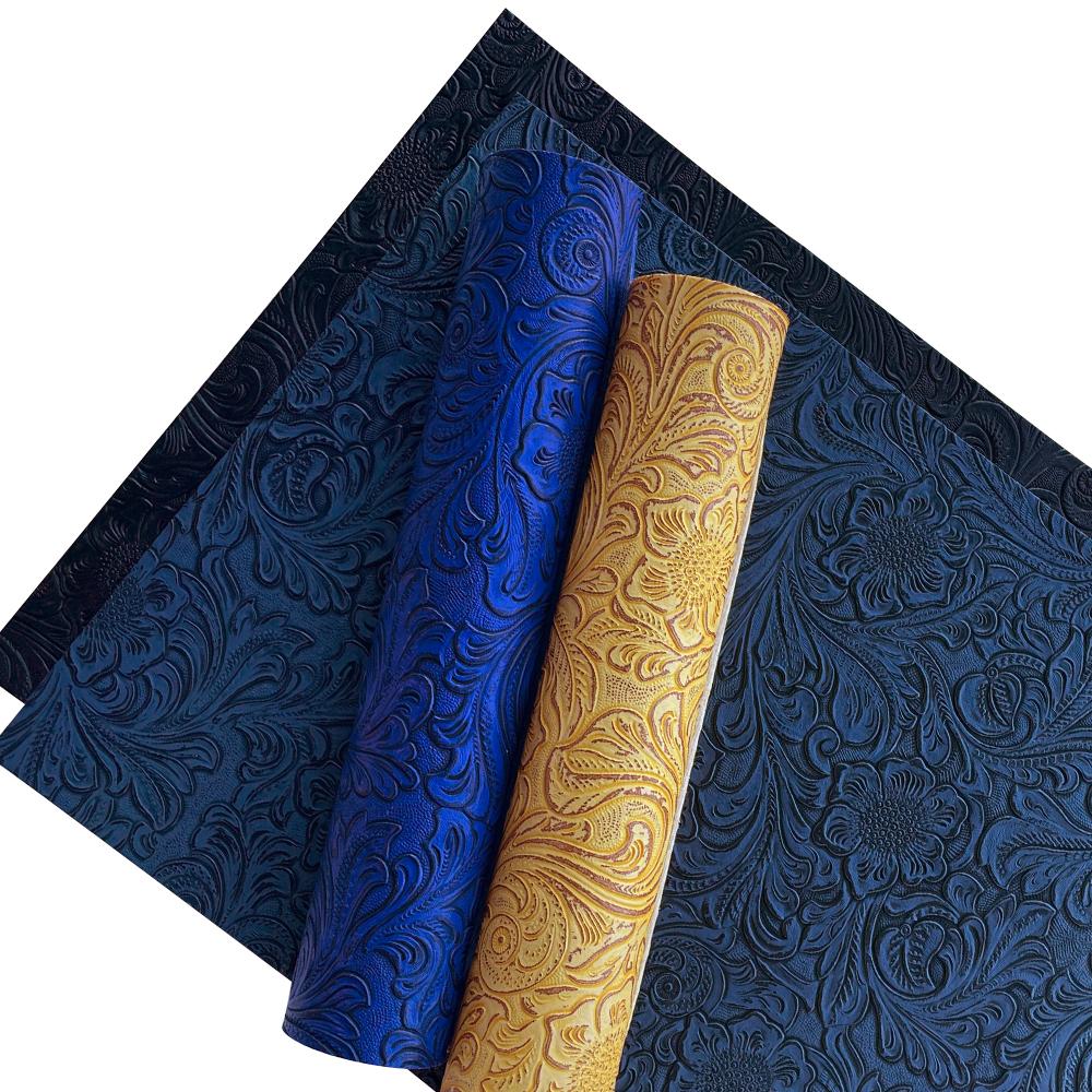 8-piece 8x 12-inch embossed PU leather fabric set, retro textured synthetic leather material, suitable for DIY handmade, bow keychain, etc., a variety of colors are available, American spot.