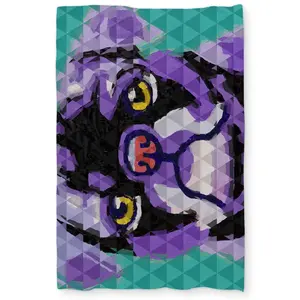 Begin Home Decor C1DCTXLWWZ47MR Geometric Pug Pop Art Dog Twin Size Extra Long Duvet Cover - Home Decor Delight