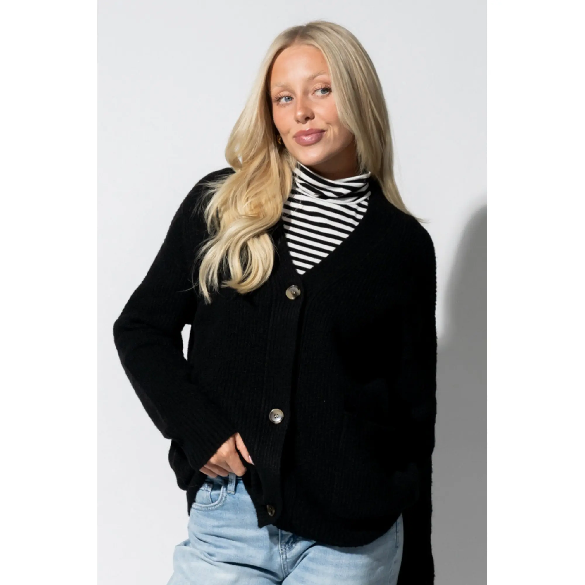 Alpine Comfort Cardigan in Black - FINAL SALE