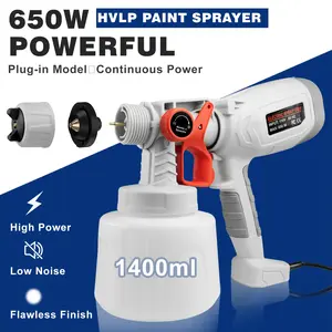Electric spray gun with a 1400 ml large capacity, low noise and high atomization, suitable for household activities, furniture, fences, and small-scale spraying. Copper Motor Sprayer Paint Power nozzle