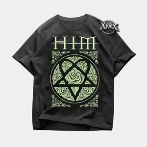 HIM T-Shirt - Rock Music Shirt - Greatest Love Songs - HIM Merch - Unisex Metal Clothing